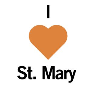 I heart St. Mary Button